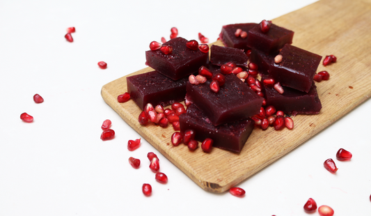 Blueberry gummy lollies